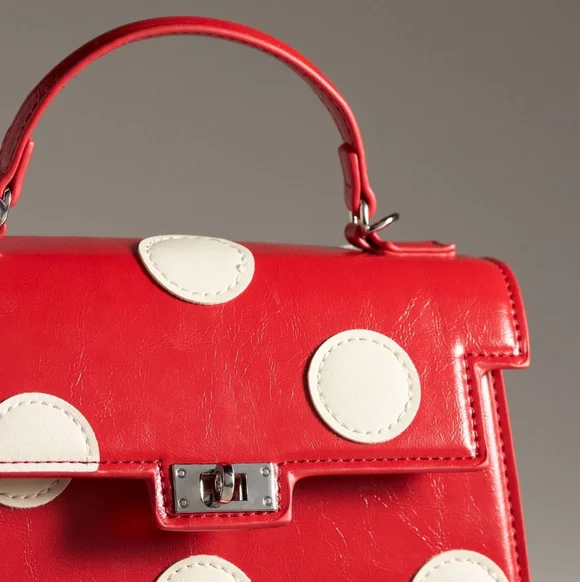 NEW Melie Bianco Polka Dot Handbag